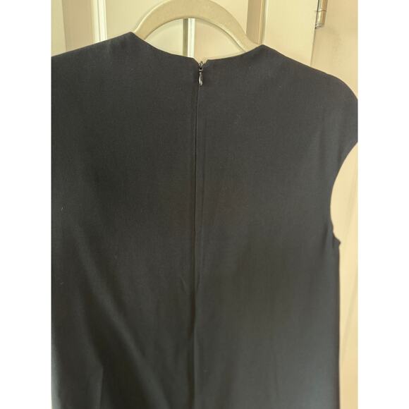 STELLA MCCARTNEY $1,995 Gisella Crepe Mini Zipper Shift Dress Black |  4-6 - Picture 5 of 13